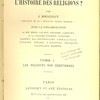 Où en est l’histoire des religions?