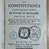 Regula S.P. Benedicti, et constitutiones Congregationis SS. Vitoni et Hydulphi