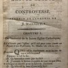 Manuel abrégé de controverses