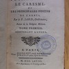 Sermons pour l'avent, le caresme, et les principales festes de l'année