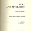 Word and revelation