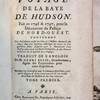 Voyage de la Baye de Hudson. Fait en 1746 & 1747, pour la découverte du passage de nord-ouest