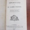 Nouveaux opuscules de M. l'abbé Fleury