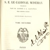 Sermons de S. E. le Cardinal Wiseman: sermons sur Notre-Seigneur Jésus-Christ et sur la sainte Vierge, suivis de lettres pastorales sur la dévotion au Sacré-Coeur de Jésus dans ses rapports avec l'éducation