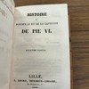 Histoire du pontificat et de la captivité de Pie VI