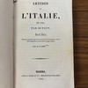 Lettres sur l'Italie, en 1785