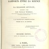 Discours sur les rapports entre la science et la religion révélée