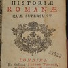 M. Velleii Paterculi Historiæ romanæ quæ supersunt