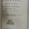 De la sagesse, trois livres