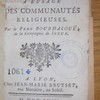 Retraite spirituelle à l'usage des communautés religieuses