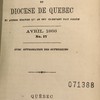 Rapport sur les missions du Diocèse de Québec et autres qui en ont ci-devant fait partie