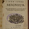 De l'éducation d'un jeune seigneur