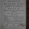 Prônes de messire Claude Joli, evêque et comte d'Agen, pour tous les dimanches de l'année