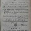 L’origine des dieux du paganisme, et le sens des fables découvert par une explication suivie des poësies d’Hésiode