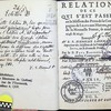 Relation de ce qui s'est passé en la mission des peres de la Compagnie de Jesus aux Hurons, pays de la Nouvelle France, és années 1648 et 1649, envoyée au R.P. Hierosme Lalemant, superieur des missions de la Compagnie de Jesus, en la Nouvelle France