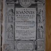 Commentarii in quatuor Evangelistas, In duos tomos divisi, & nunc emendatius in lucem editi. Quorum prior eos, qui in Matthæum, & Marcum; posterior eos, qui in Lucam, & Joannem, complectitur