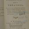 Petite bibliothèque des théâtres, contenant un recueil des meilleures pièces du théâtre françois, tragique, comique, lyrique & bouffon, depuis l'origine des spectacles en France, jusqu'à nos jours
