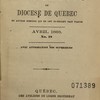 Rapport sur les missions du Diocèse de Québec et autres qui en ont ci-devant fait partie