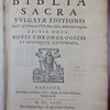 Biblia Sacra, Vulgatae editionis Sixti V. & Clementis VIII. Pont. Max. auctoritate recognita