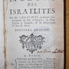 Les moeurs des Israélites