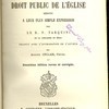 Les principes du droit public de l’église réduits à leur plus simple expression