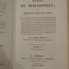 Manuel du bibliophile, ou traité du choix des livres