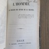 L'homme en présence des oeuvres de la création