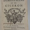 Oraisons de Démosthène et de Cicéron