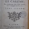 Sermons pour le carême