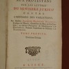 Avertissemens aux Protestans sur les lettres du ministre Jurieu contre l'Histoire des variations