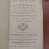 Conférences ecclésiastiques du Diocèse d'Angers sur les loix ; tenues dans les années 1748 et 1749