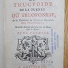 L'histoire de Thucydide de la guerre du Peloponese