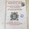 Caeremoniale Benedicti XIV pontificis maximi jussu editum pro basilica Assisiensi Sancti Francisci in patriarchalem et Capellam papalem erecta.