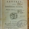 Modèles de Lettres sur différens sujets