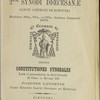 Acta 2dae synodi dioecesanae Sancti Germani de Rimouski : habitae 26a., 27a., et 28a. diebus Augusti 1879 ; necnon, Constitutiones synodales, Latae et promulgatae in dicta Synodo, ab Illmo. Ac Revmo. D.D., Joannes Langevin