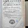 Les loix civiles dans leur ordre naturel, le droit public, et legum delectus