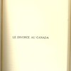 Le divorce au Canada