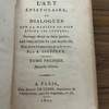 L'art epistolaire ou Dialogues sur la manière de bien écrire les lettres : ouvrage divisé en deux parties, tome premier, les préceptes et les modèles, pour servir à l'instruction de la jeunesse...