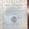 Histoire critique du Vieux Testament