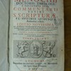 R. P. Joan Stephani Menochii doctoris theologi e societate Jesu, Commentarii totius S. Scripturae, ex optimis quibusque authoribus collecti