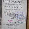 Sermons du Père Bourdaloue de la compagnie de Jésus pour l'Avent