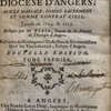 Conférences ecclésiastiques du diocèse d’Angers, sur le mariage comme sacrement et comme contrat civil