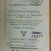 Conférences et discours synodaux sur les principaux devoirs des ecclésiastiques, avec un recueil de mandemens sur différens sujets