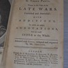 Hudibras, in three parts ; written in the time of the late wars, corrected and amended with additions to which are added, annotations, and an exact index to the whole