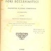 Praxis fori ecclesiastici ad praesentem ecclesiae conditionem accommodata