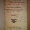 Avertissemens aux Protestans sur les lettres du ministre Jurieu contre l'Histoire des variations