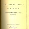 De vetere religione persarum. Eiusque relatione cum religione v. et n.t.