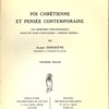 Foi chrétienne et pensée contemporaine : les problèmes philosophiques soulevés dans l'encyclique "Humani Generis"