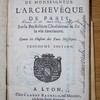 Instruction pastorale de Monseigneur l'archevêque de Paris (Noailles), sur la perfection chrétienne et sur la vie intérieure, contre les illusions des faux mystiques