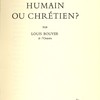 Humain ou chrétien?